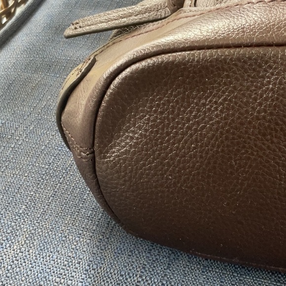 TIGNANELLO LEATHER BAG..CHOCOLATE BROWN..16 x 10 x 4”..EUC..BUTTER SOFT - Picture 3 of 8